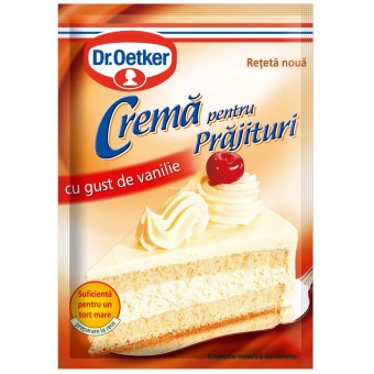 Dr Oetker Crema pentru Prajituri cu gust de vanilie 